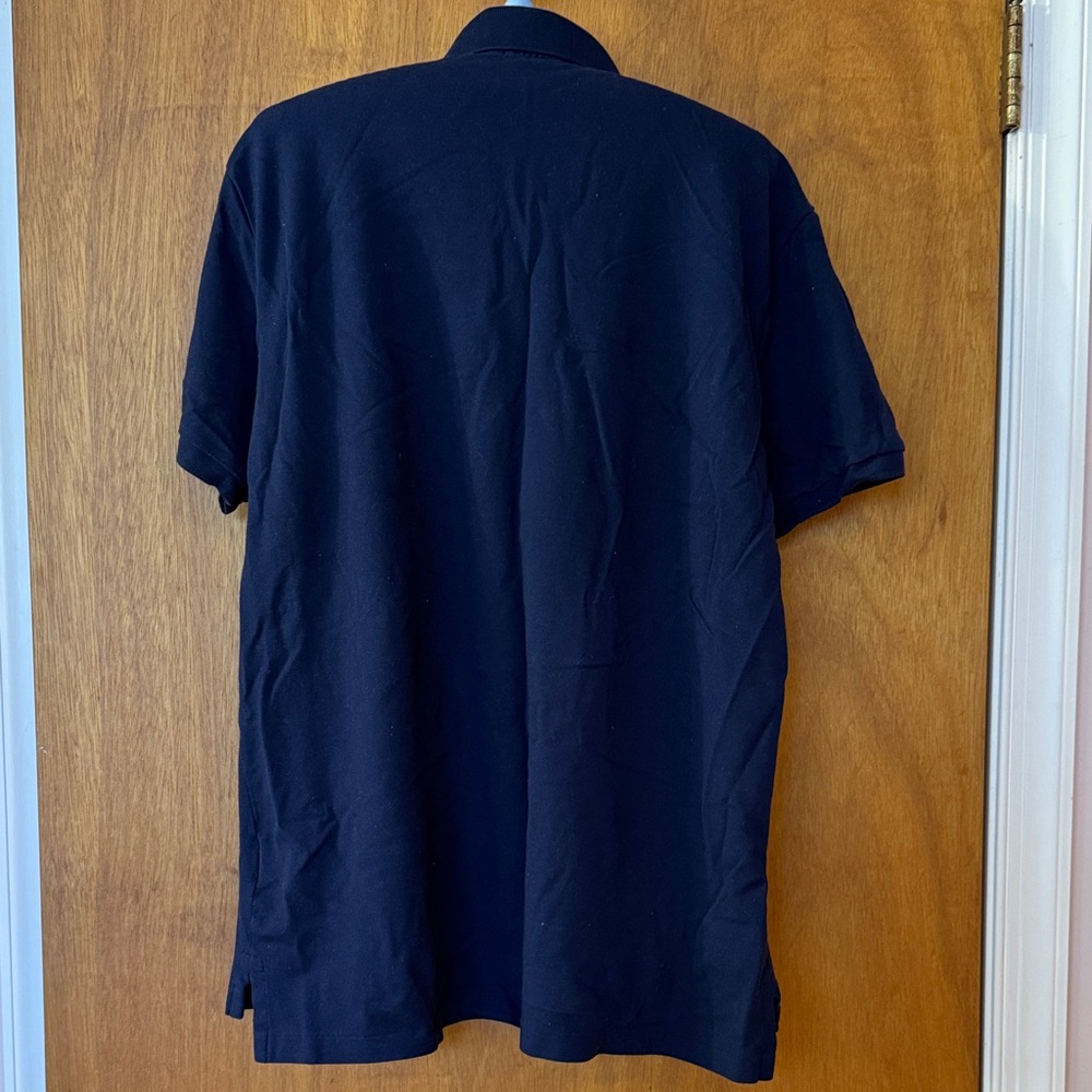 Polo by Ralph Lauren Men's Custom Slim Fit Stretch Mesh Navy Polo Shirt - Picture 7 of 9